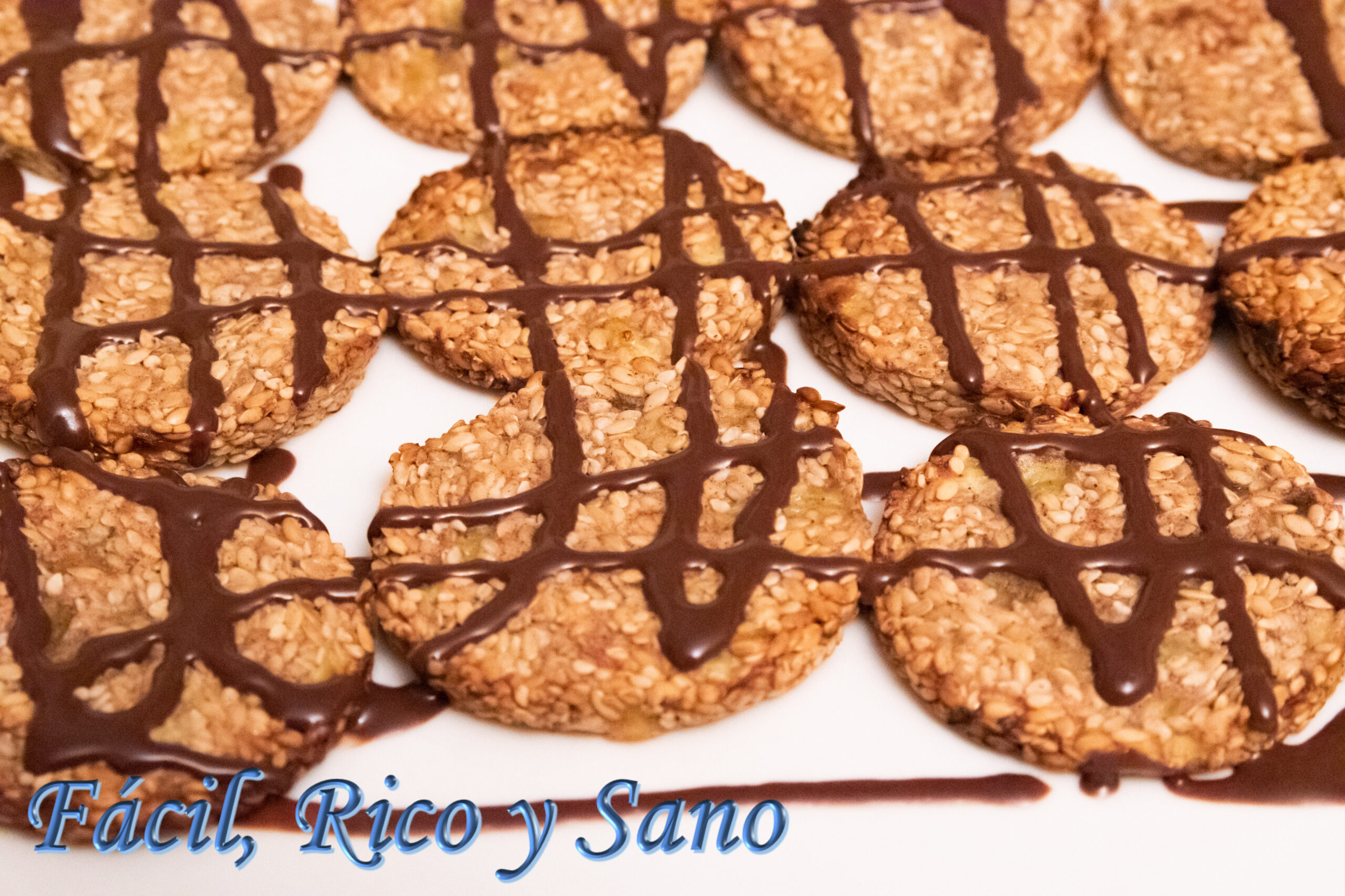 Galletas de sésamo y plátano