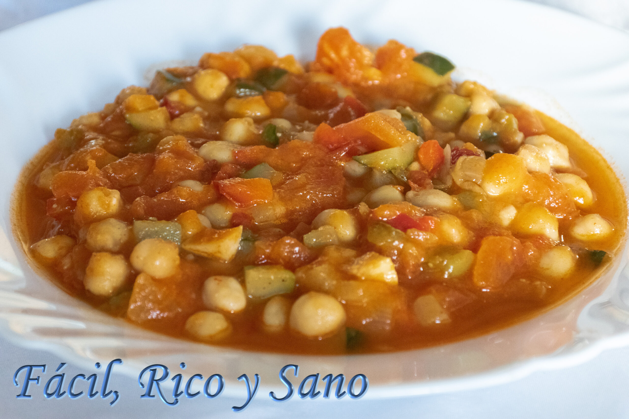 Garbanzos con verduras