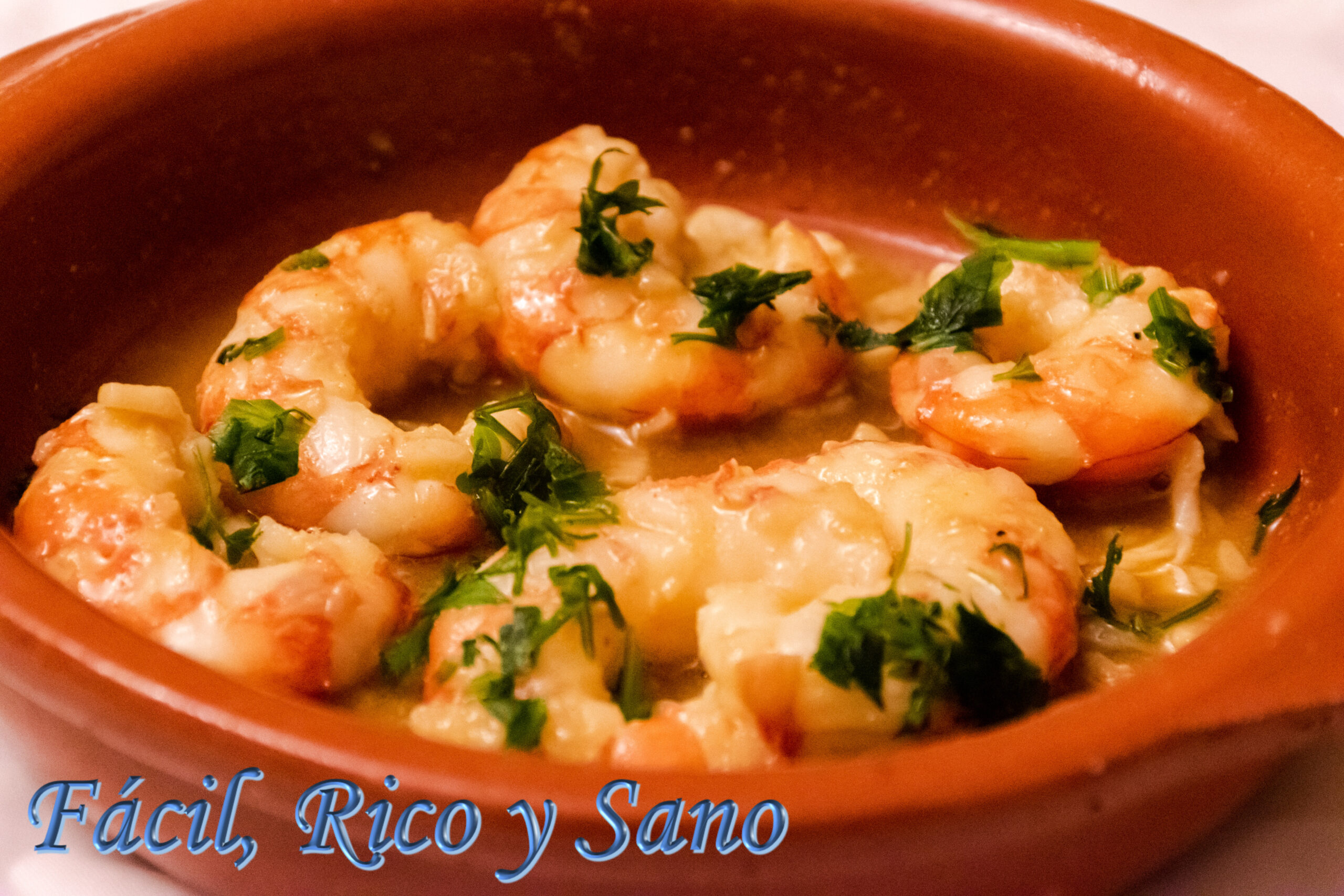 Gambas al ajillo (sin aceite)