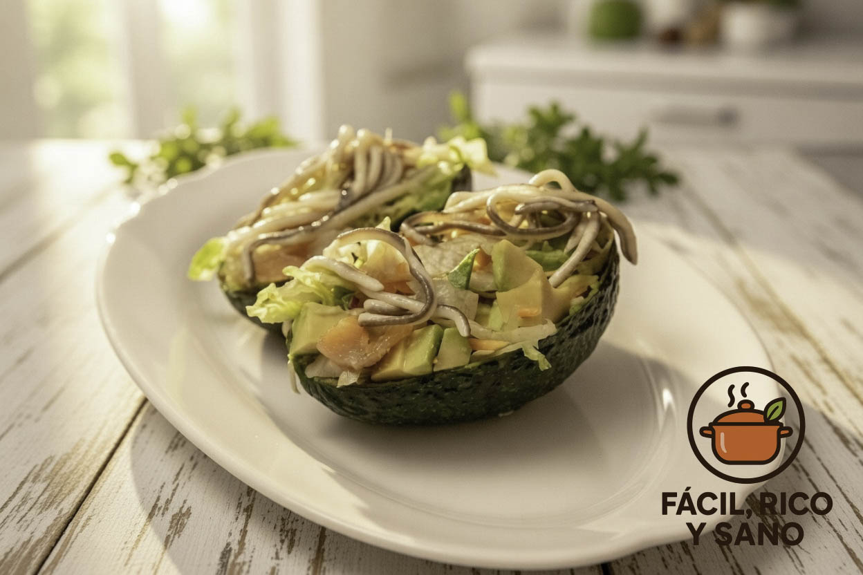 Ensalada de gulas. Fresca y nutritiva