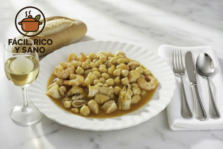 Garbanzos con marisco
