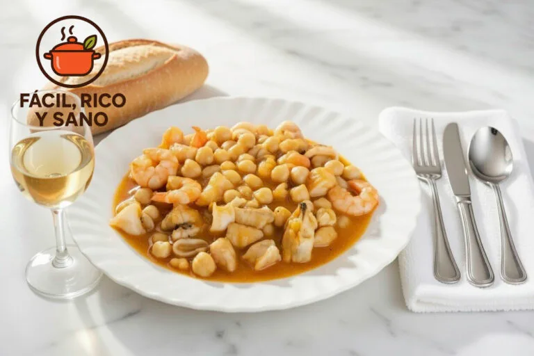 Garbanzos con marisco