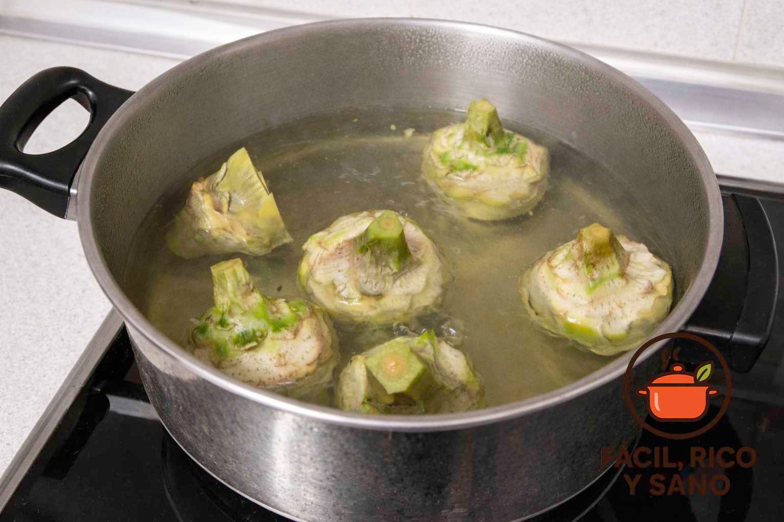 Alcachofas cocidas