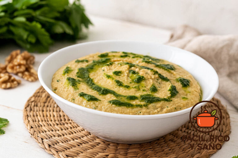 Hummus de lentejas y nueces