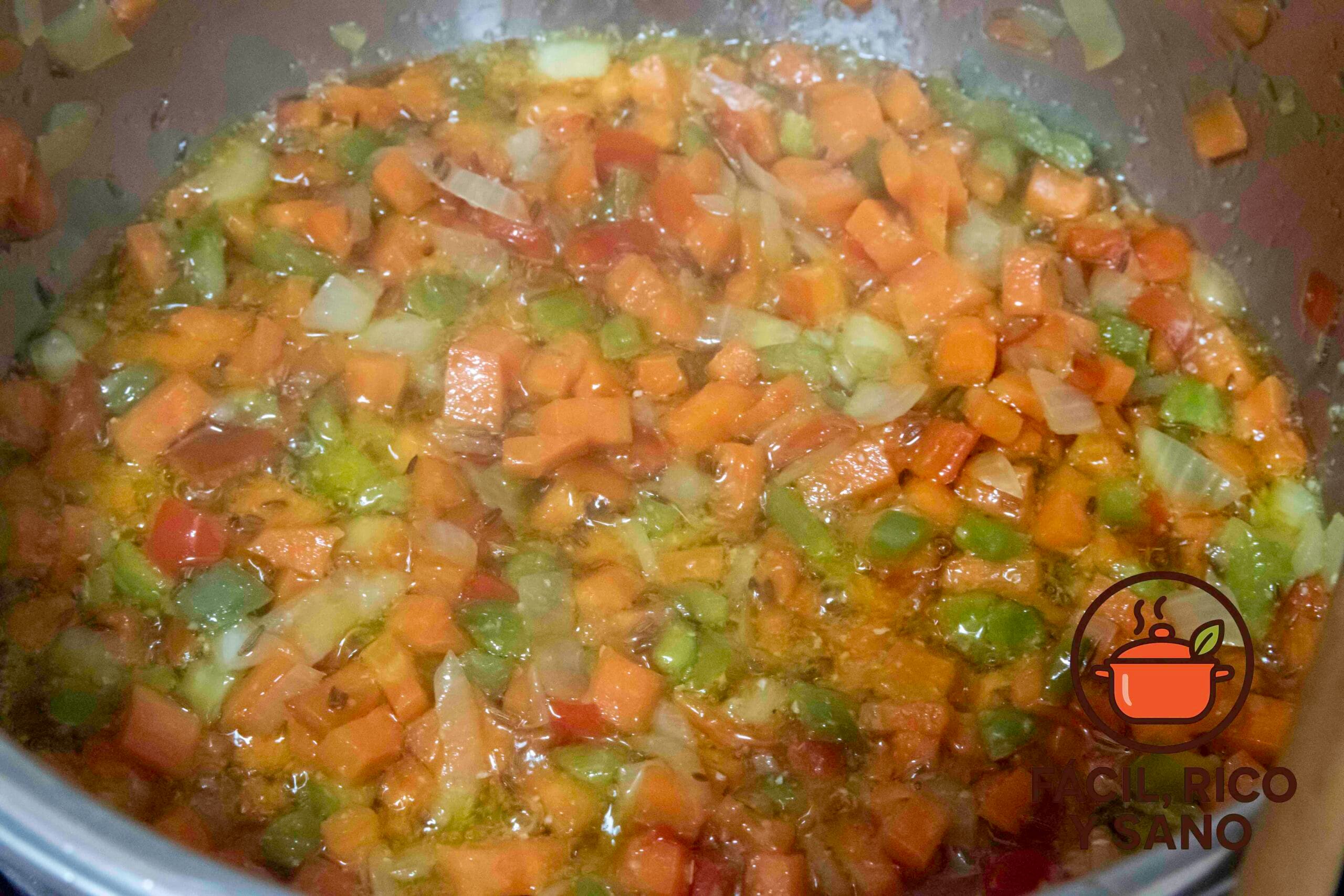 Sofrito de verduras